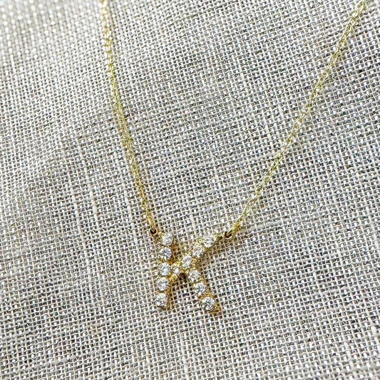 Initial with Zirconia Necklace