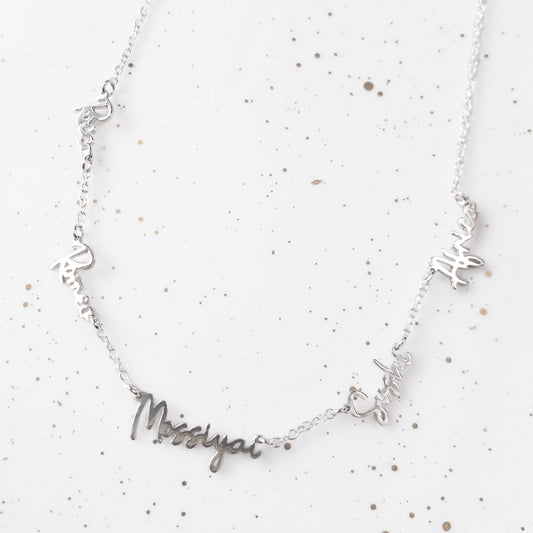Five Name Necklace