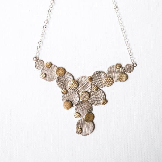 Textured Circles Necklace #1