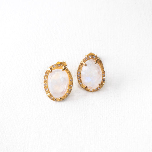 Colorful Treasures Moonstone Earrings