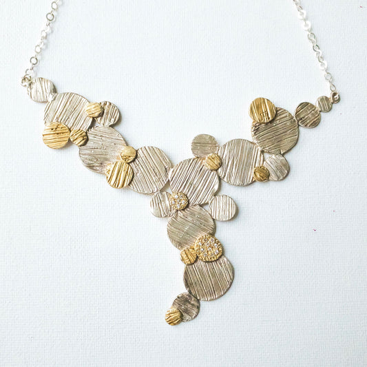 Textured Circles Necklace #2