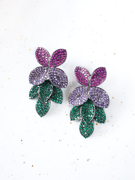 Color Leaf Earrings
